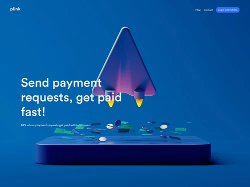 「Plink - Create payment links and send them to your clients」のキャプチャ画像