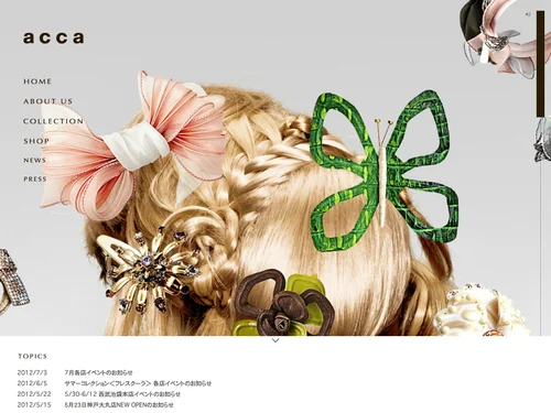 「acca ヘアアクセサリー」のキャプチャ画像