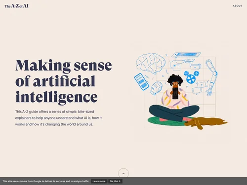 「The A-Z of AI」のキャプチャ画像