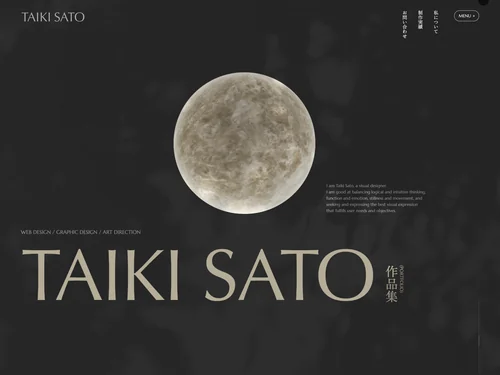 「TAIKI SATO Portfolio」のキャプチャ画像