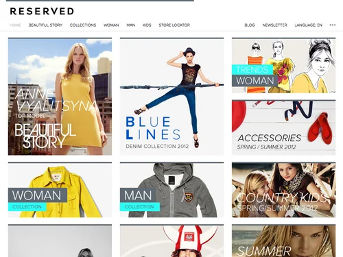 「Reserved - Collection Spring Summer 2012」のキャプチャ画像