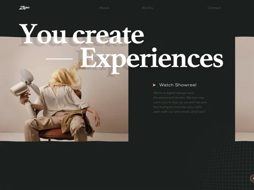 「Zajno | Digital Design Agency」のキャプチャ画像