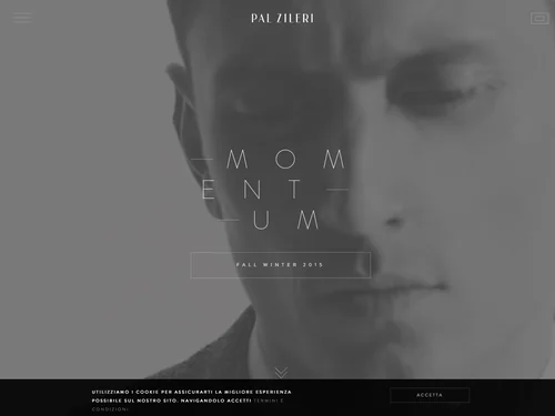 「Pal Zileri | Official Site」のキャプチャ画像