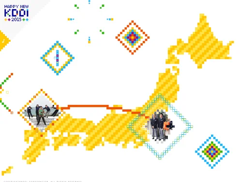 「HAPPY NEW KDDI 2015」のキャプチャ画像