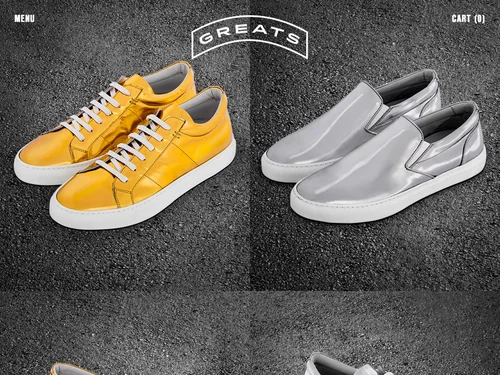 「Greats Brand | The Greats Brand」のキャプチャ画像