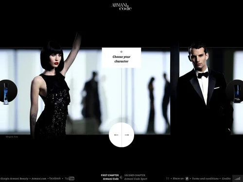 「Armani Code」のキャプチャ画像