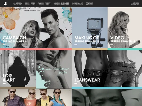 「Lois Jeans. Official Spain Website.」のキャプチャ画像