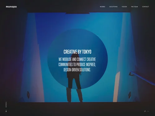 「monopo | Tokyo-based creative agency」のキャプチャ画像