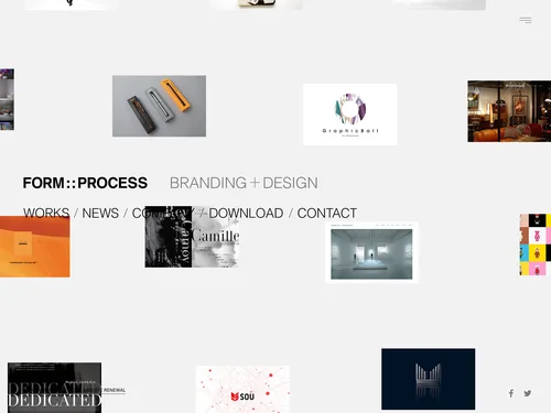 「FORM::PROCESS | BRANDING + DESIGN」のキャプチャ画像