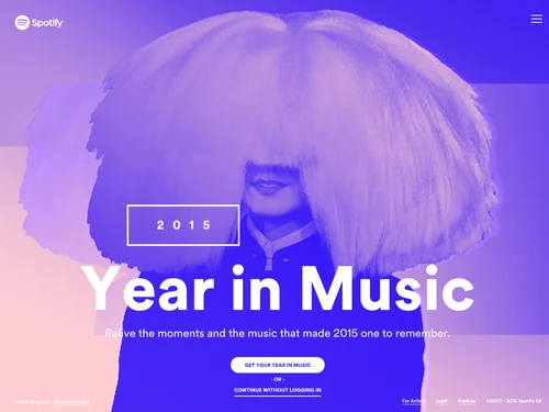 「Year in Music」のキャプチャ画像