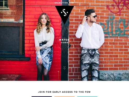 「Selective Few - Rare Boutiques, Creative Buyers, Curated Selection」のキャプチャ画像