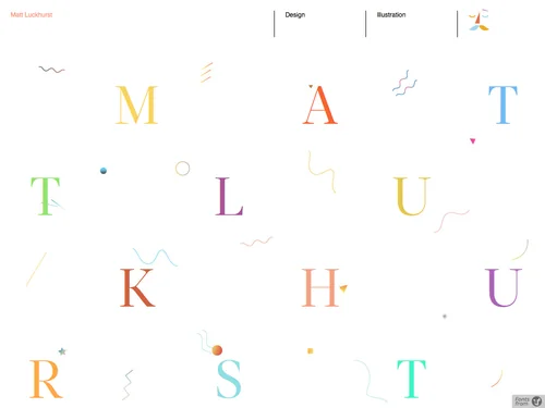 「Matt Luckhurst - Design &amp; Illustration」のキャプチャ画像