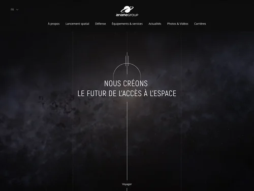 「Retrouvez toute l'actualité des fusées ariane 5 et ariane 6 - Ariane Group」のキャプチャ画像