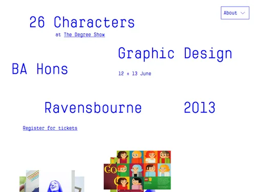 「26 Characters」のキャプチャ画像