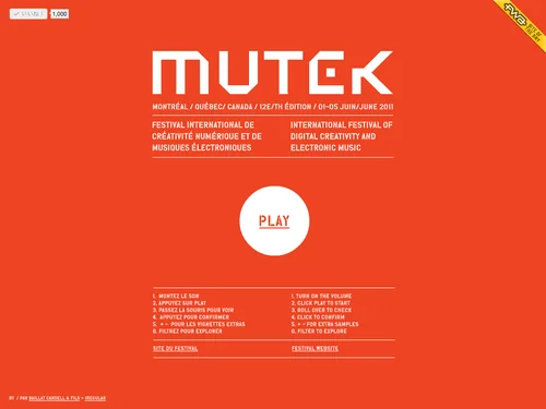 「MUTEK / PLAY」のキャプチャ画像