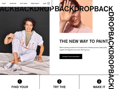 「Backdrop: The New Way to Paint.」のキャプチャ画像