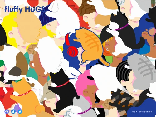 「Fluffy HUGS NFT」のキャプチャ画像