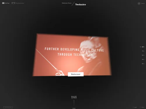 「Technics 50th Anniversary」のキャプチャ画像