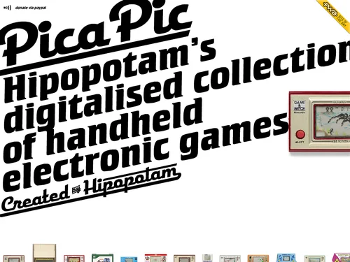 「Pica Pic | retro handheld games collection」のキャプチャ画像