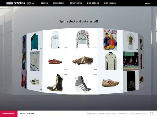 「adidas archive」のキャプチャ画像