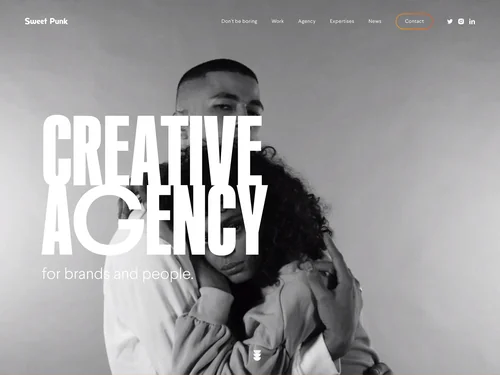 「Creative digital agency in Paris and Montpellier | Sweet punk」のキャプチャ画像