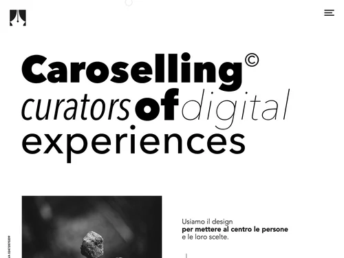 「Caroselling | Digital Web Studio | Brand - Design - Marketing | Italia」のキャプチャ画像