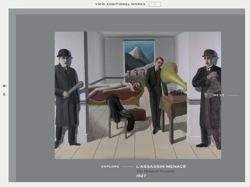 「MoMA | Magritte: The Mystery of the Ordinary, 1926–1938」のキャプチャ画像