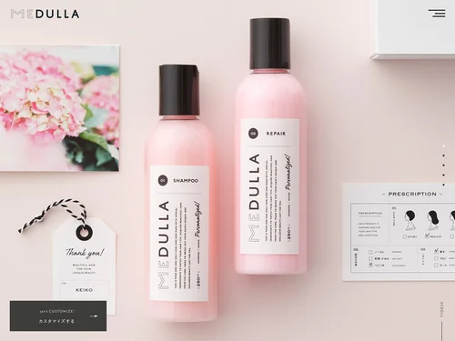 「MEDULLA（メデュラ） | オーダーメイドシャンプー＆リペア」のキャプチャ画像