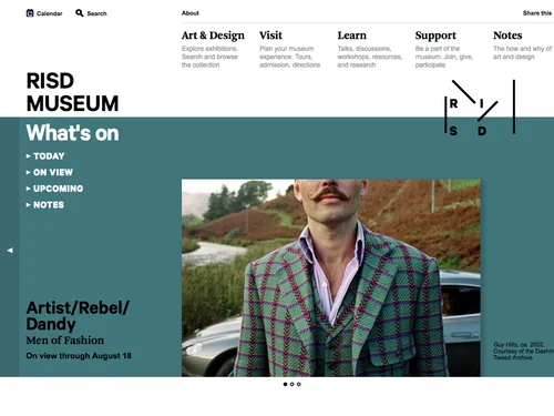 「RISD MUSEUM」のキャプチャ画像