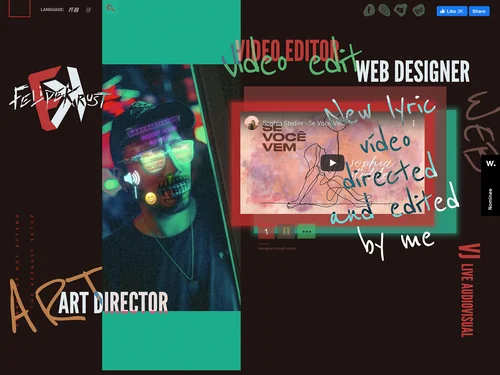 「Felipe Krust // Design – Portfolio 2019」のキャプチャ画像