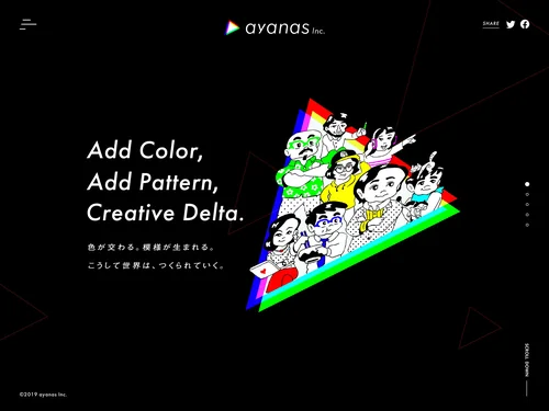 「ayanas Inc.｜株式会社アヤナス」のキャプチャ画像