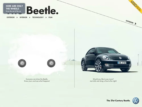 「See the new Beetle!」のキャプチャ画像