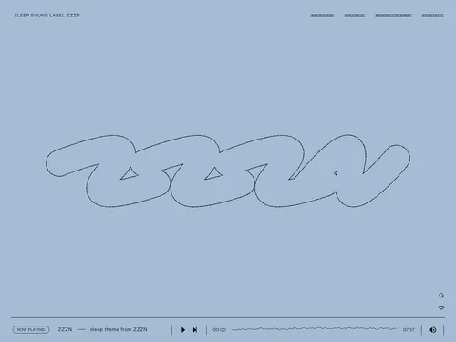 「SLEEP SOUND LABEL ZZZN」のキャプチャ画像