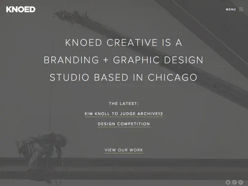 「Chicago Graphic Design | Knoed Creative」のキャプチャ画像