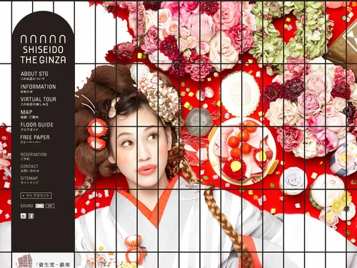 「SHISEIDO THE GINZA | 資生堂」のキャプチャ画像