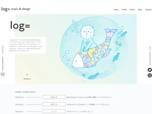「logequal official site」のキャプチャ画像