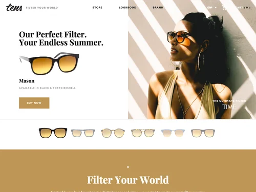 「Tens Sunglasses: Filter Your World」のキャプチャ画像