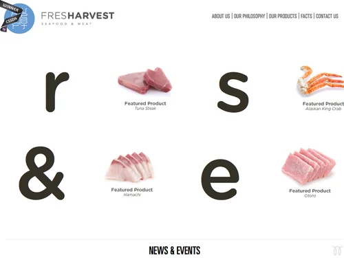 「Fresh Harvest Sea Food &amp; Meat」のキャプチャ画像