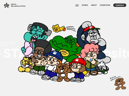 「STAZ official website」のキャプチャ画像