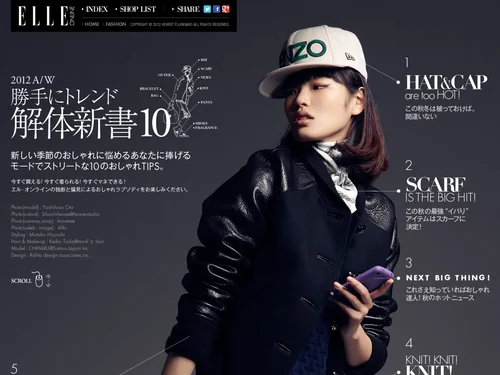 「【ELLE】2012秋冬ファッショントレンド解体新書｜エル・オンライン」のキャプチャ画像