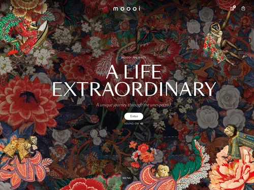 「Homepage - Moooi」のキャプチャ画像