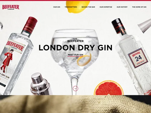 「Beefeater Gin」のキャプチャ画像