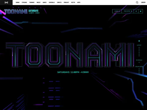 「Toonami - Saturday Nights on Adult Swim」のキャプチャ画像