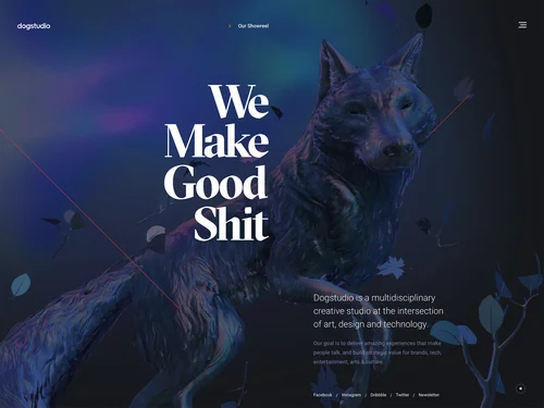 「Dogstudio. Multidisciplinary Creative Studio.」のキャプチャ画像