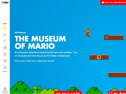 「IGN presents Museum of Mario」のキャプチャ画像