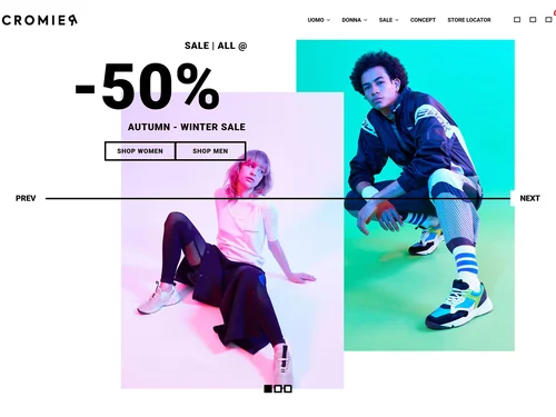 「Cromier: Italian Sneakers」のキャプチャ画像
