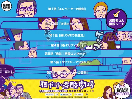 「胸やけ・吞酸劇場〜胸屋家の酸っぱい１日」のキャプチャ画像
