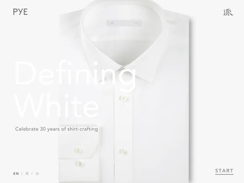 「PYE | Defining White」のキャプチャ画像