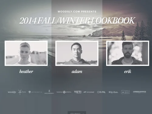 「Woodsly Lookbook: Fall/Winter 2014」のキャプチャ画像
