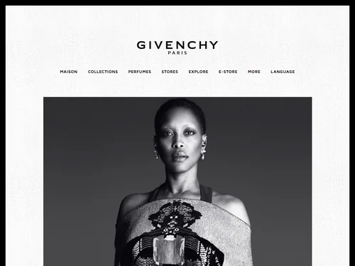 「GIVENCHY — Official Website」のキャプチャ画像